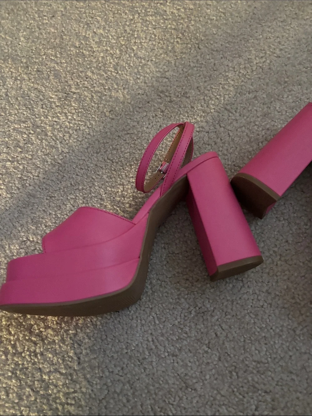 Wild Fable Platform Block Heel Sandals in Pink size 6